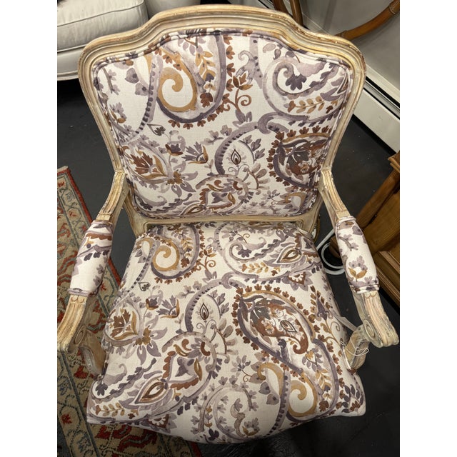 Textile Mid 20th Century Vintage French Side Chairs For Sale - Image 7 of 7