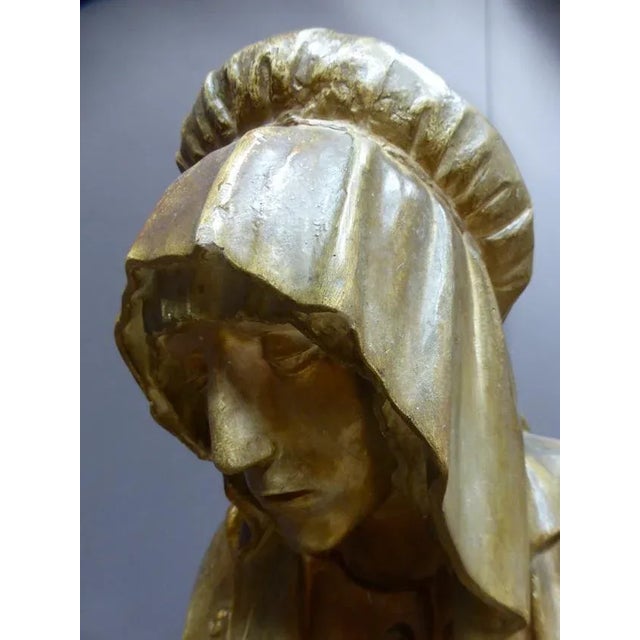 Antique XIX Saint Martha Statue For Sale - Image 4 of 11
