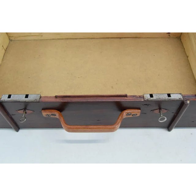 Wood Art Deco Trunk, Czechoslovakia, 1930s For Sale - Image 7 of 13