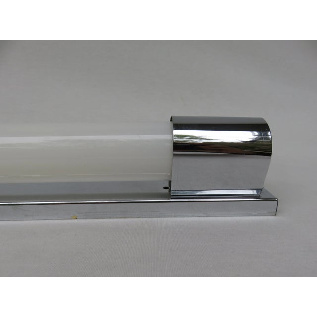 Silver Art Deco Chrome-Plated Wall Sconces, Set of 2 For Sale - Image 8 of 12