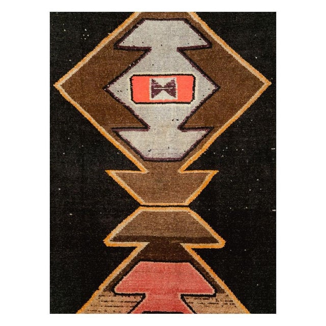 A vintage Turkish Anatolian rug in gallery format handmade during the mid-20th century. Measures: 6' 2" x 12' 3".