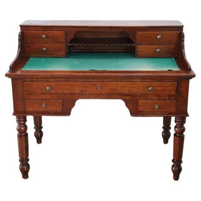 19th Century Cherry Wood Desk For Sale - Image 12 of 12