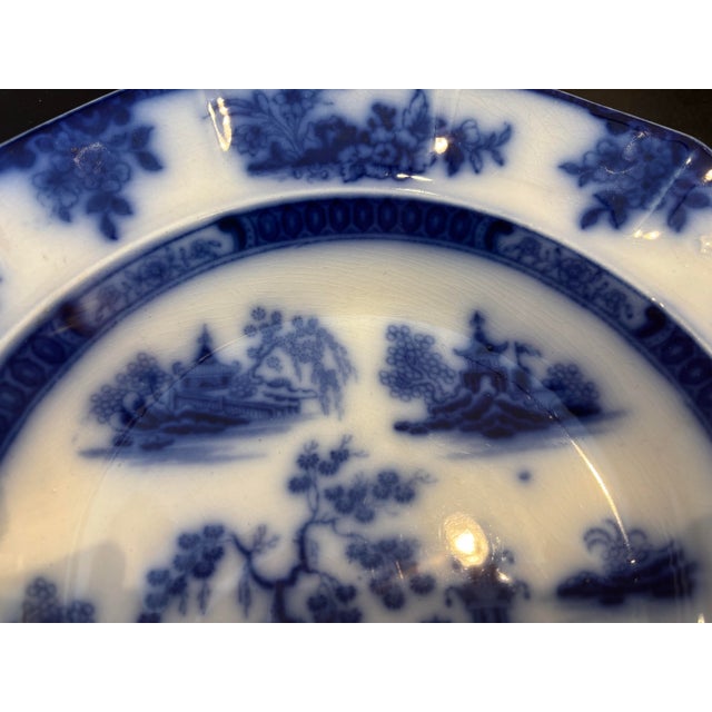 Wedgwood Chapoo Flow Blue Bowl For Sale - Image 9 of 12