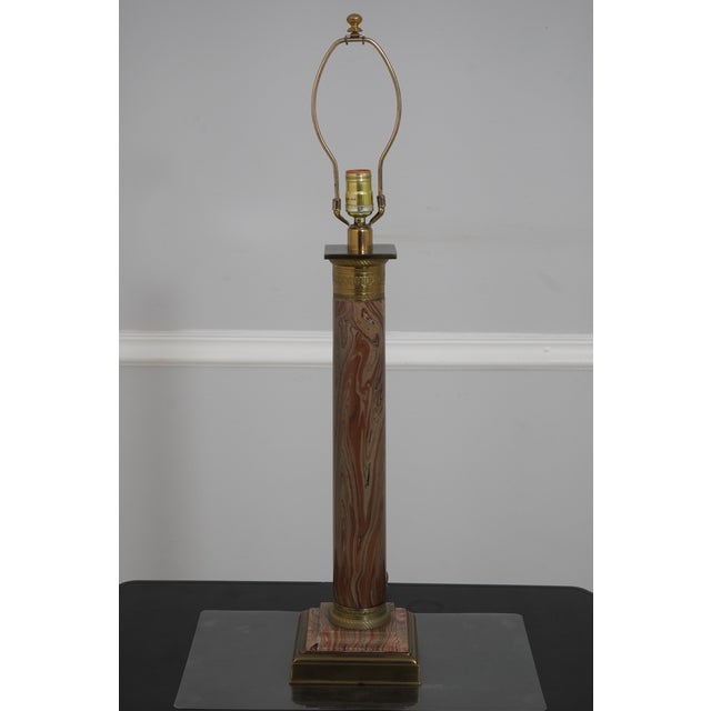 Age: Approx: 20 Years Old Details: By Paul Hanson High Quality Construction Neoclassical Style Faux Marble Painted Finish...