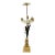 Empire Dore Patinated and Bronze Candelabra Lamp For Sale