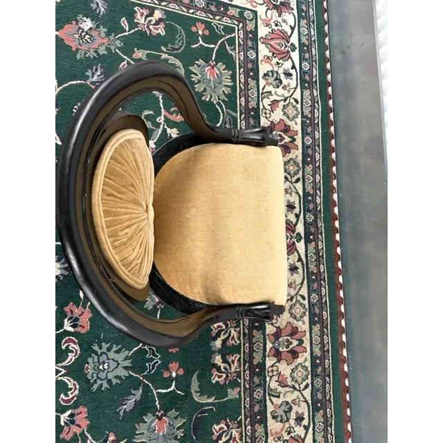 1950s Cushioned and Hand Painted Chair For Sale In New York - Image 6 of 8