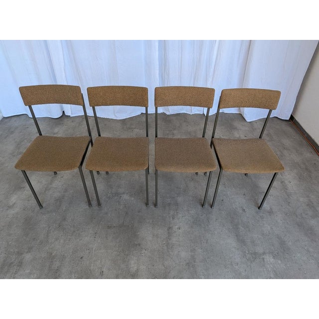 Set of 4 retro school chairs were made in the 1970s in former Yugoslavia by famous manufacturer STOL Kamnik. The chairs...