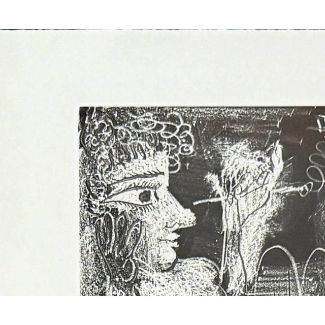 1960s Pablo Picasso, Painter and Model with Cigarette Holder, 1968, Etching and aquatint For Sale - Image 5 of 8