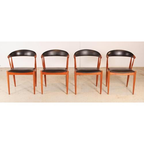 Mid-Century Modern Danish Model BA113 Teak Dining Chairs by Johannes Andersen for BRDR Andersen, 1960s, Set of 4 For Sale - Image 15 of 15