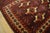 1871s Red Wine Geometric Antique Turkmen Tekke Chuval Rug 2'6" X 3'9" Handknotted Wool Carpet For Sale - Image 4 of 10