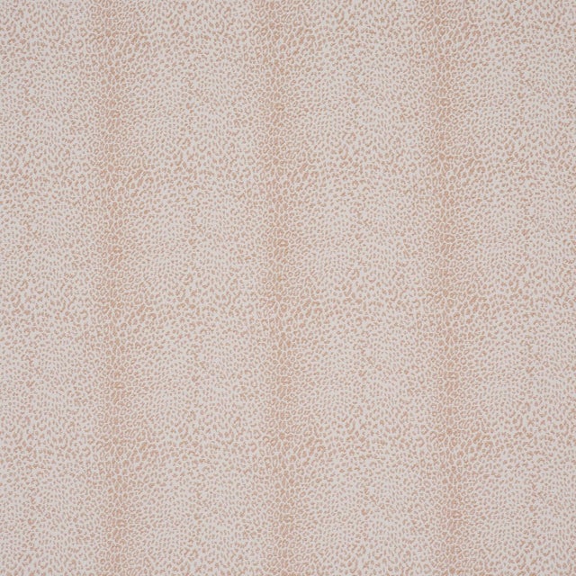 Schumacher Mini Leopard Outdoor Fabric In Blush For Sale