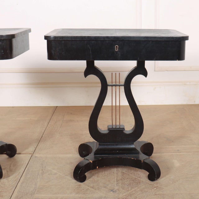 Bedside Tables, 1920s, Set of 2 For Sale - Image 3 of 8
