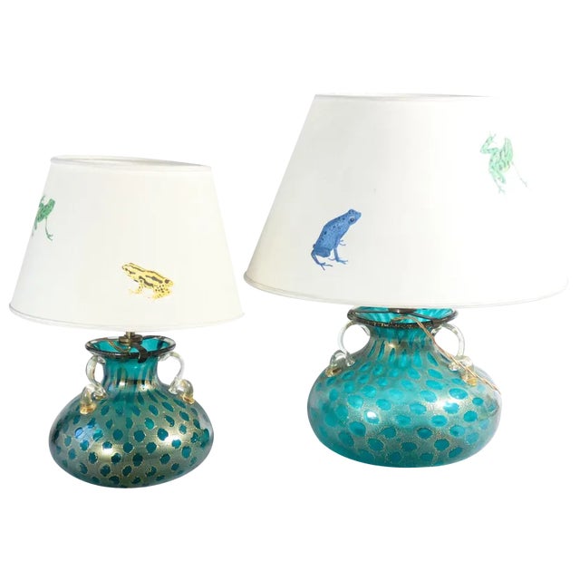 Lamps in Murano Blown Glass from La Murrina, Set of 2 For Sale