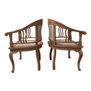 1930s Vintage Cane Chairs - a Pair For Sale