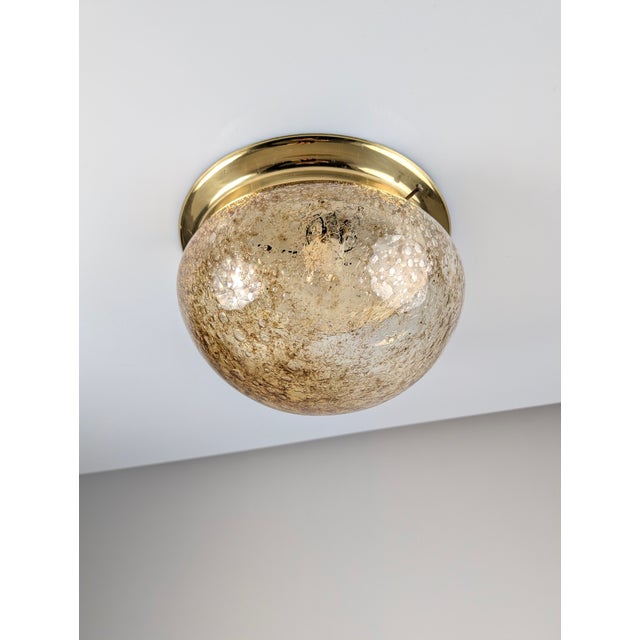 1960s Caramel Murano Glass Ceiling Lamp, 1960s For Sale - Image 5 of 9