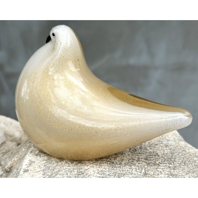 Murano Glass Dove with Gold Aventurine from Barovier & Toso, Italy, 1970s For Sale - Image 17 of 18