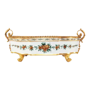 Vintage Hand Painted French Limoges Dish With Gold Dore Accent