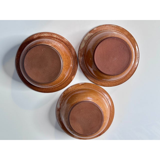 Studio Ceramic Art Bowls from Helma Klett, Germany, 1960s, Set of 3 For Sale - Image 12 of 13