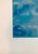 Abstract Fred Fehlau, Large Sky Blue Color Iris Print Text Based Conceptual Muse X LA Artist 1 of 2 A, 1991 For Sale - Image 3 of 7