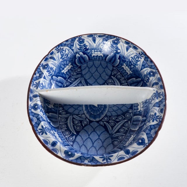 Antique Transferware Divided Bowl For Sale - Image 4 of 7