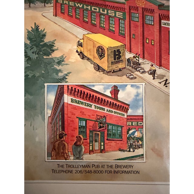 1990s The Redhook Ale Brewery, Seattle, Washington, Advertising Poster, C. 1990s For Sale - Image 5 of 8