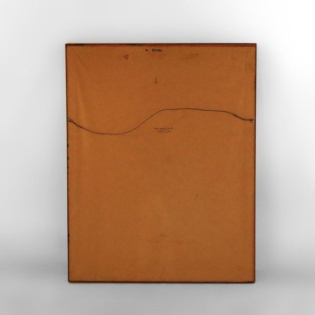 Vintage Surrealist Ink & Watercolor Drawing “A Royal” by A. W. Guenther C1968 For Sale - Image 10 of 11