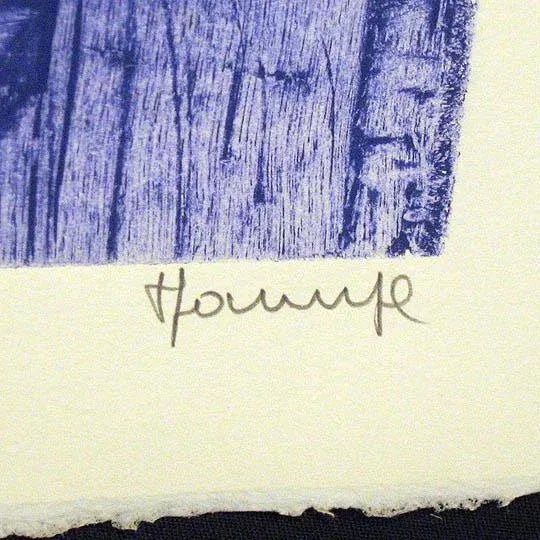 Abstract Abstract Francois Marange "Promenade" Signed & Numbered Collagraph For Sale - Image 3 of 4