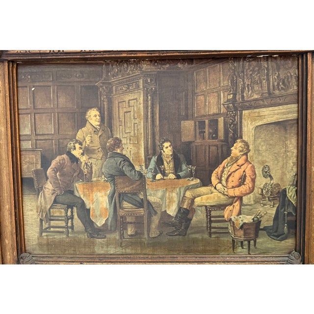 Late 19th Century Antique American Victorian Pier Mirror With Figural Genre Scene Panel, Circa 1870–1890 For Sale - Image 5 of 10