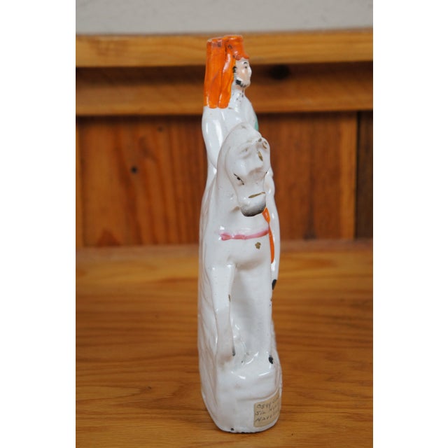 Staffordshire Antique Staffordshire General Sir Henry Havelock Equestrian Horse Figurine For Sale - Image 4 of 12
