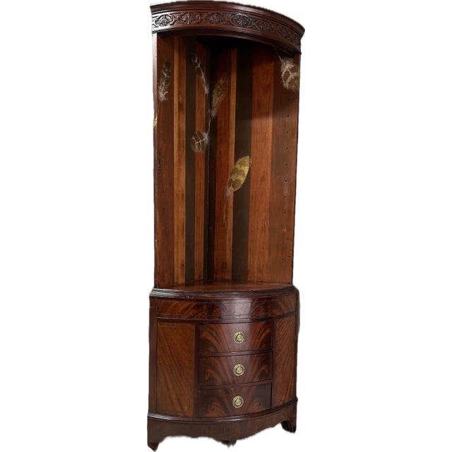 Wood Small Vintage Cabinet For Sale - Image 7 of 8
