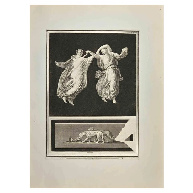 Nicola Billy, Dance Fresco, Etching, 18th Century For Sale
