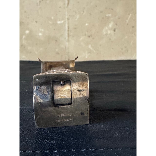 Metal 1920s 950 Sterling Silver Japanese Lantern Single Slat&pepper Shaker For Sale - Image 7 of 7