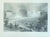 American 1840 Steel Engraving Titled Niagara Falls Near Clifton House in an Antique Gilt and Black Glass Frame For Sale - Image 3 of 8