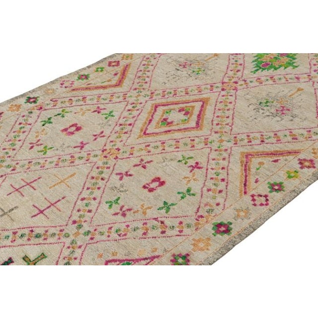 This 7x15 gallery runner is a new addition to Rug & Kilim’s Moroccan rug collection. Hand-knotted in wool and silk, its...