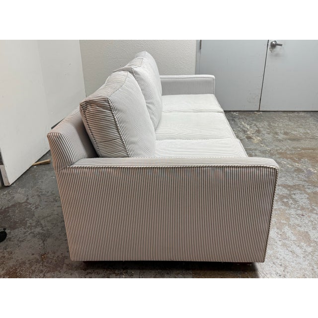 Serena & Lily Serena & Lily Bespoke Perennials Pinstripe Sofa For Sale - Image 4 of 12