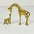 Mid-Century Boho Chic Hollywood Regency Petite Brass Giraffe With Calf Sculpture - Set of 2 For Sale - Image 10 of 10
