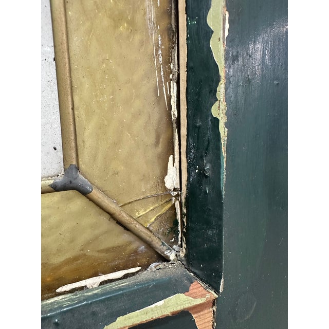 Antique Arts and Crafts Stained Glass Door For Sale - Image 9 of 12