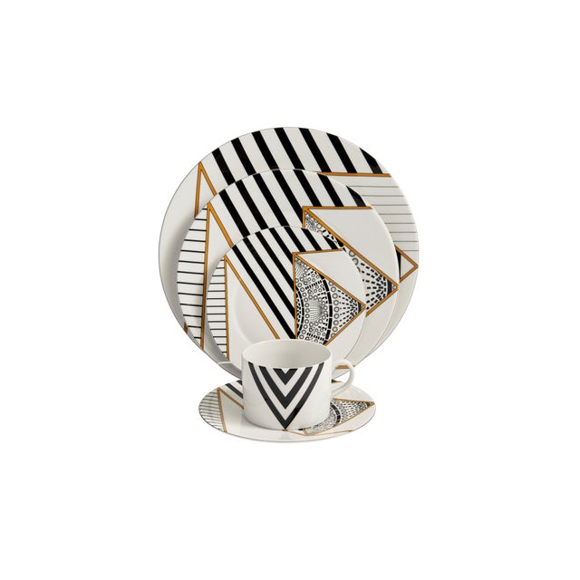 Modern Alina Bread & Butter Plate Set of 4 by Nina Magon For Sale - Image 3 of 4