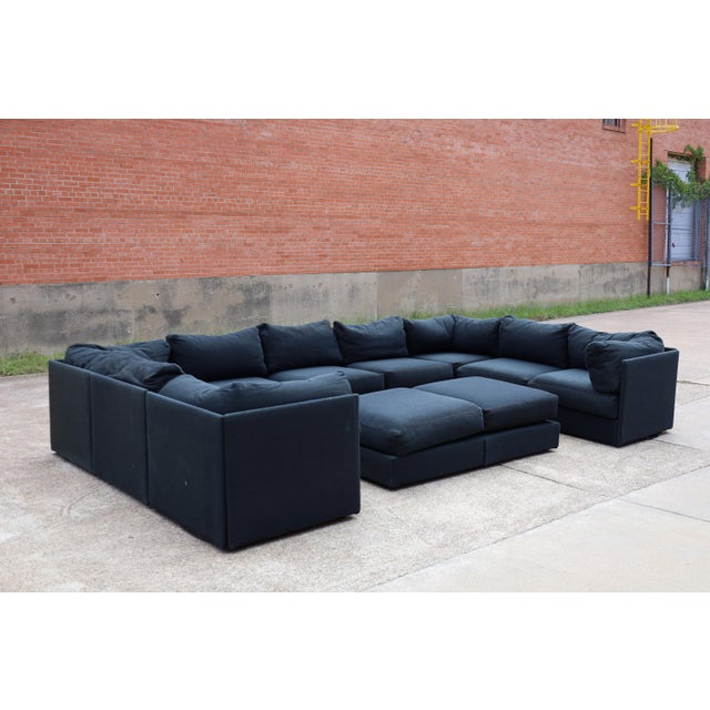 Kroehler "PlayPen" or "Galaxy Pit Sectional Sofa", 11 Sections in Dark Gray For Sale In Dallas - Image 6 of 6