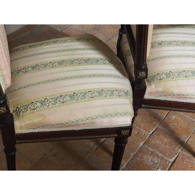 Vintage French Empire Style Sofa and Chairs, 1930s, Set of 5 For Sale - Image 9 of 11
