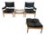 Mid-Century Modus Armchair, Table & Stool in Oak by Kristian Solmer Vedel for Soren Willadsen, Denmark, 1960s, Set of 4 For Sale