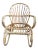 This low rattan armchair dates back to the 1950s. It is likely a Dutch model, made in the Frisian town of Noordwolde,...