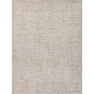 Exquisite Rugs Tuscany Handmade New Zealand Wool & Bamboo Silk Light Beige Rug-14'X18' For Sale