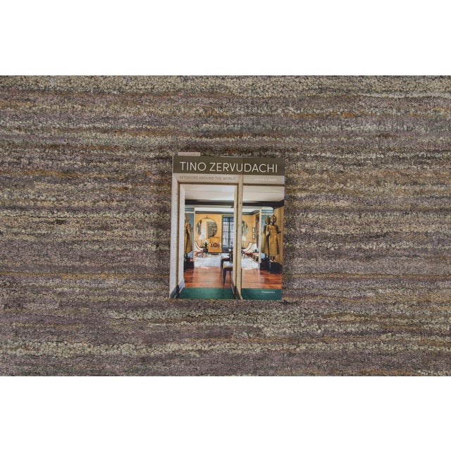 Contemporary Textural Natural Silk Rug in Brown & Charcoal by Rug & Kilim For Sale - Image 10 of 10