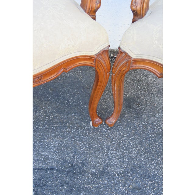 Ethan Allen French Living Bed Room Den Fireplace Side Chairs a Pair 6261 For Sale - Image 14 of 18