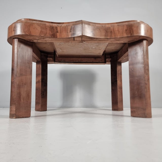 1940s Art Deco Wood Table, 1940s For Sale - Image 5 of 14