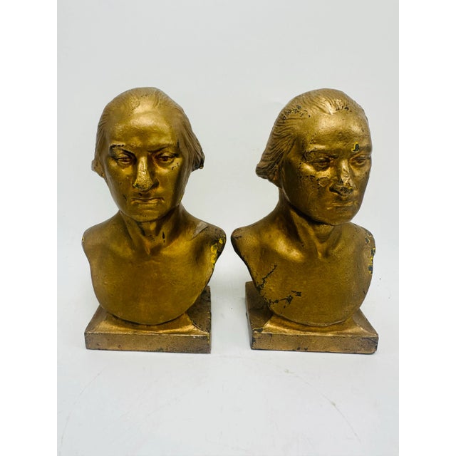 Vintage George Washington Cast Iron Bookends For Sale In Charleston - Image 6 of 6