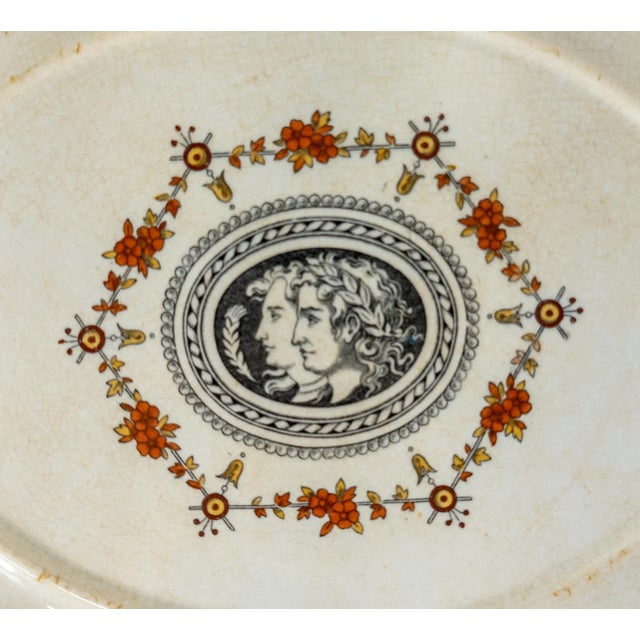 English 19th Century Mintons Clare Pattern Tray For Sale - Image 3 of 10