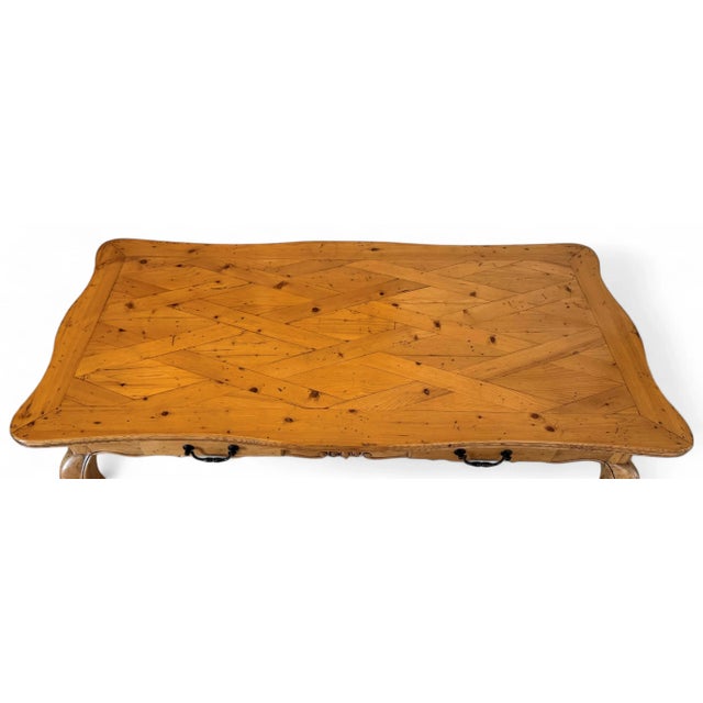 Vintage French Country Pine Desk by United House Wrecking For Sale - Image 9 of 18