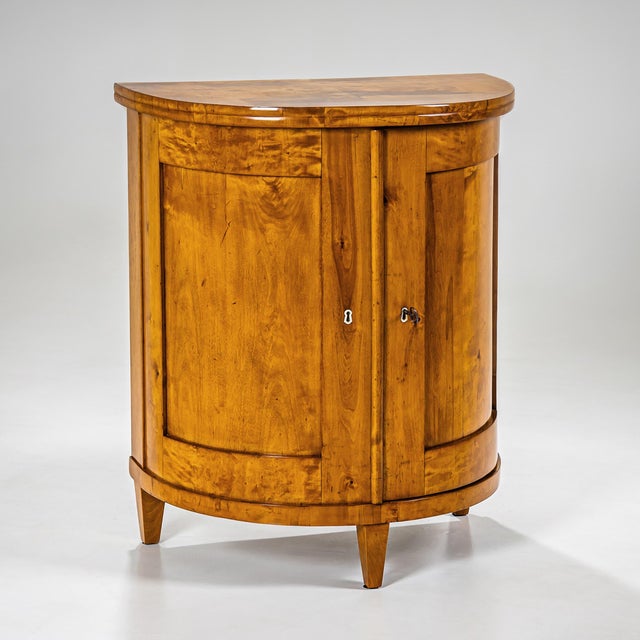 Biedermeier Biedermeier Demi-Lune Cabinet, Circa 1830 For Sale - Image 3 of 6